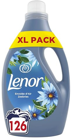 Lenor Adoucissant 126 lavages, Envolée d’Air, 24H De Fraîcheur Relaxante, Avec Une Touche D’Huiles Essentielles