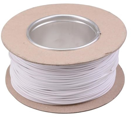 White 1mm Thin Wall Cable 32/0.2mm 100M Reel 16.5A