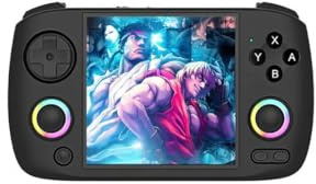 RG CubeXX Retro Gaming Handheld Console, 3.95 Inch IPS Display, H700 Quad-Core, 32GB Memory, RGB Lighting (Black)