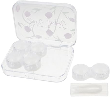 VALICLUD Estuche para Lentes De Contacto Diseño De Pack De Contenedores para Lentes De Contacto y Herramienta para Quitar De para Cuidado y Almacenamiento Viajes