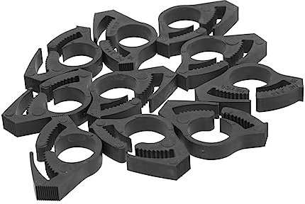 LIFKOME 10pcs Practical Nylon Ratcheting Clips Wire Guard Ring Cable Lock Buckle Hose Clips Clamp for Hose Fittings