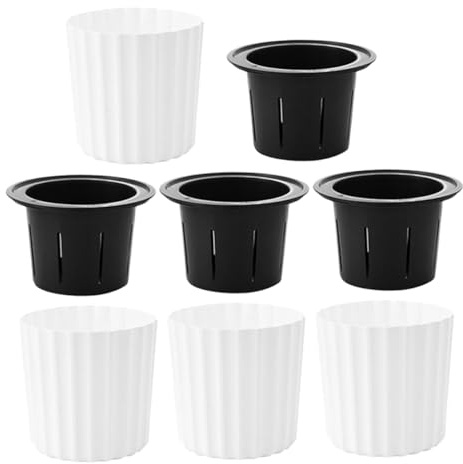 HEMOTON 4piezas Bebedero Autocebante Macetas Blancas para Interior con Riego Automático para Plantas de Orquídeas y Hierbas Aromáticas