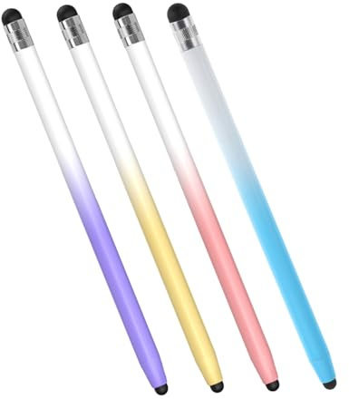 DIYEAH 4pezzi Penna Stilo per Touchscreen Penna Digitale per Tablet e Telefono Capacitiva per Scrittura e Disegno Mano Libera Protezione Schermo Morbida Utilizzo Immediato