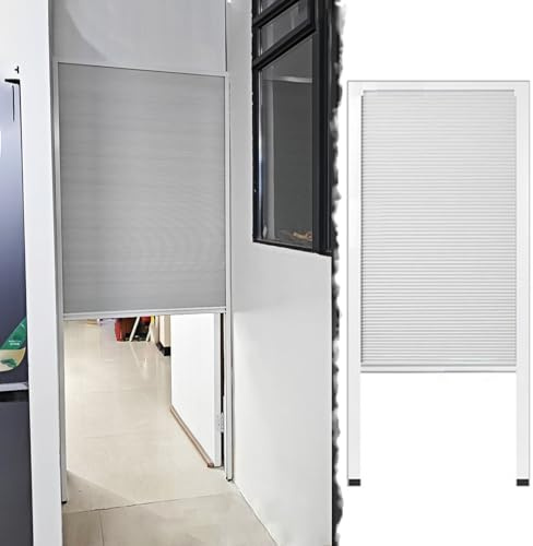 Falttür Falttüren Innentüren Falttüren mit Kleiner Oder Großer Öffnung (ohne Bohren), Raumteiler/Wabenfalttür Zum Herunterziehen, Schiebetür für Küchenschränke(W90xH100cm/35.4x39.4)