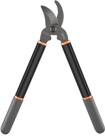 AIRAJ Bypass Loppers for Gardening 43cm,Tree loppers Cutter Up to 4cm | Garden Loppers with Sharp SK5-Blade,Branch Cutters,Garden shears,Easily Cuts Thick Hard Branches