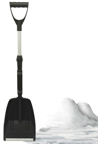 Pala quitanieves | Herramienta extensible de invierno | Pala resistente para uso en camping al aire libre en el patio trasero jardín en el césped en estacionamientos y