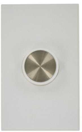 Leviton 60001-W Color Change Cover and Matching Knob with Silver Insert, To Fit 60800, 61000 Van Gogh Dimmer Units, White-Silver
