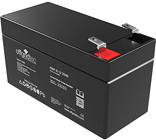Offgridtec® 1,2 Ah 12 V blybatteri AGM cykelfast USV ersättning VRLA batteri