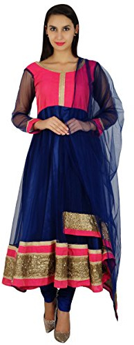 Atasi Frauen Blau Anarkali Anzug Mit Dupatta Salwaar Kameez Indischen Bollywood Kleid Größen Vorhanden