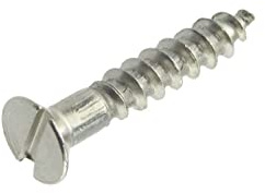 20 Stk. DIN 97 A2 3,0X40 Holzschraube Senkkopf Schlitz EDELSTAHL A2 V2A