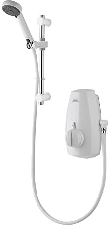 Aqualisa Aquastream Thermo Mixer Shower with Adjustable Head - White