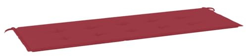 vidaXL Gartenbankauflage, Bankauflage Sitzkissen Outdoor, Polsterauflage Auflage für Gartenbank, Bankpolster Bankkissen, Weinrot 150x50x4cm Oxford-Gewebe