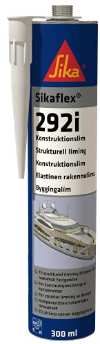 SIKA - Mångsidigt lim - Sikaflex-292i vit - För marina applikationer - Utmärkta vidhäftningsegenskaper mot en mängd underlag - Bra mekanisk styrka - Fukthärdande - 300 ml