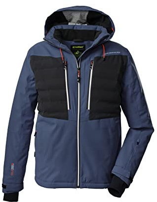 killtec Herren Skijacke/Funktionsjacke mit abzippbarer Kapuze und Schneefang KSW 53 MN SKI JCKT, himmelblau, S, 38707-000