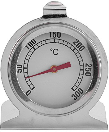 Küchen Backofen Thermometer, 0℃~300℃/ 0-570℉ 2,8 Zoll Edelstahl Röstthermometer Grillthermometer Gasgrillthermometer, Backofen Thermometer mit großem Zifferblatt