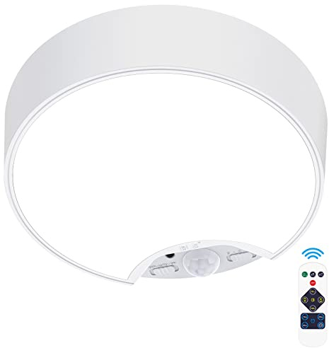 BLS Luce senza fili a LED con telecomando, luce spot alimentata a batteria, illuminazione per opere d'arte, luce adesiva per dipinti, dimmerabile con timer di spegnimento automatico