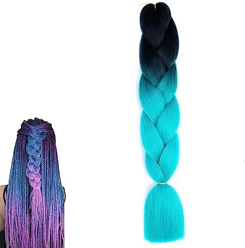 prinfantasy Hair Extension Zopf Pferdeschwanz Verlängerung Natürliches Kunsthaar Haarverlängerung Pferdeschwanz zum Einflechten Zopf Braids Haarteil für Damen Frauen BZ058