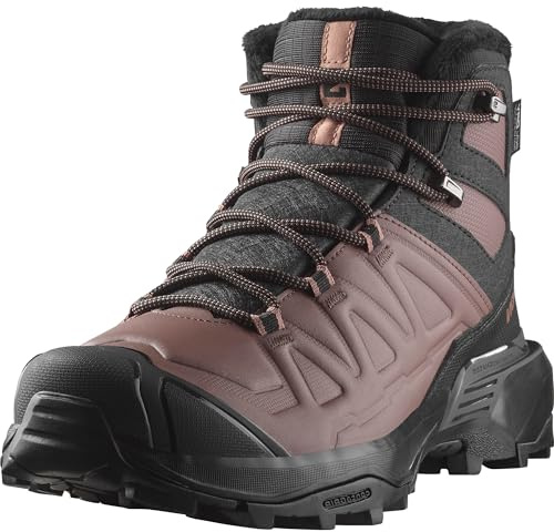 Salomon kvinnors X Ultra Snowpilot Wp W snöstövel, Svart/Pepparmajs/Cognac, 39 EU