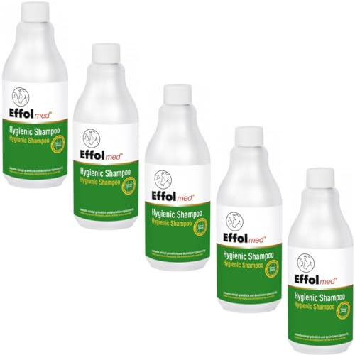 RL24 - Hygienic Shampoo – 5 x 500 ml (5er Set) | Pferdepflege mit PVP-Jod-Formulierung – wirksam gegen Bakterien, Pilze, Hefen & behüllte Viren – Shampoo für Pferde
