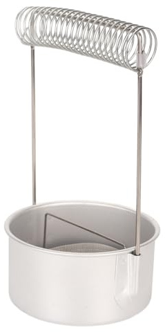 Paint Brush Washer Aluminium, Stainless Steel Brush Cleaner Brush Wash Pot with Handle Paint Brush Washer Pot Multifunctional Paint Brush Cleaner Pot Plastic Artist Paint Brush