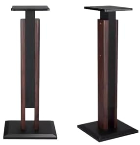 Lautsprecher-Ständer Lautsprecherhalterung Surround-Sound-Regal Bodenständer Massivholz-Bücherregal Boxständer Holz-HiFi-Racks Boxenständer(B,85CM)
