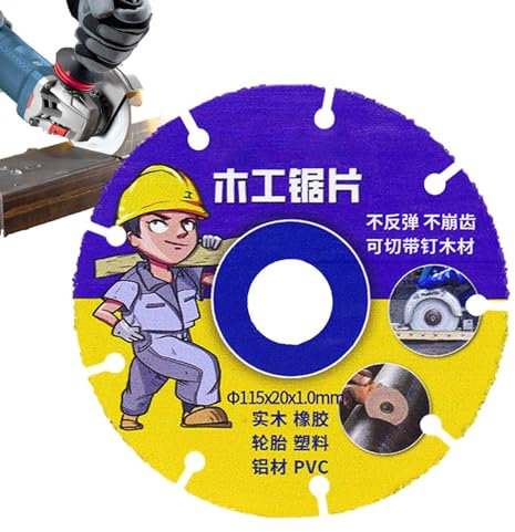 Disco da taglio per smerigliatrice, dischi da taglio per smerigliatrice angolare | Mole per taglio a disco in legno,Utensile da taglio in acciaio ad alto contenuto di manganese per PVC, gomma, pneumat