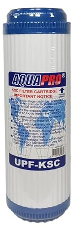 Cartouche de filtration d'eau triple action avec charbon actif, charbon argent et KDF