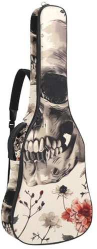Gitarrentasche in voller Größe, wasserdichte Gitarren-Abdeckung, Tragetasche für akustische klassische E-Gitarren, kleine Meeresschildkröte, nahtloses Muster, Mehrfarbig 04, 42.9x16.9x4.7 in, Lässiger