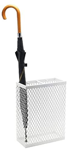 JXIPANUL Umbrella Stand Wrought Iron Umbrella Stand Fashionable Rectangle Hollow Out Umbrella Holder Can Hold 5-8 Umbrellas Umbrella Rack Umbrella Holder for Front Door