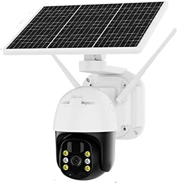 KANBUN Cámara de Seguridad Solar al Aire Libre Tarjeta SIM 4G Cámara Solar 1080p Cámara al Aire Libre PIR Detección de batería de vigilancia inalámbrica Camhi (batería WiFi x 32g)