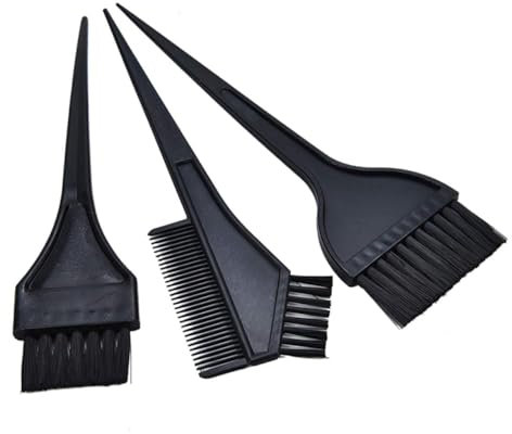 Beavorty 5stücke Haarfärbe Pinsel Set mit Farbtafel und Mischschale aus Kunststoff für Professionelles Haarefärben zu Hause Salon