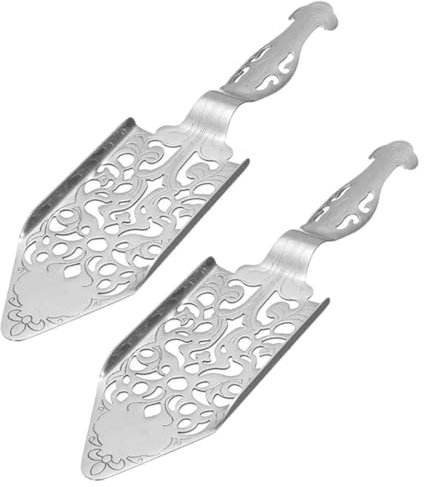 TIDTALEO 2pièces Cuillère à Absinthe Acier Inoxydable Pour Cocktail Compte-gouttes Délicat Accessoire De Bar Pratique Pour Dissoudre Le Sucre