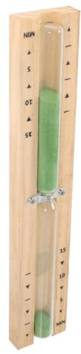 TIDTALEO Wooden Sauna Hourglass Timer Glass Timer for Dry Steam Decorative Indoor Sauna Clock