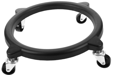 NIYANGLE Supporto per Bombola Gas in Acciaio con Ruote Girevoli Base Mobile Stabile Ruote per Cilindro Propano Porta Bombola Gas per Campeggio e Cucina Esterna