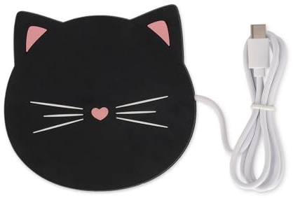 Legami - Scalda tazza, Warm it up, Tema Kitty, Cavo Type-C, 10 x 10 cm, in vinile, ideale per tazze e bicchieri con fondo piatto