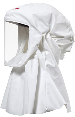 3M Versaflo S-533S avec Harnais Standard - Taille S/M | 3M Cagoule légère Blanche résistante aux Produits Chimiques