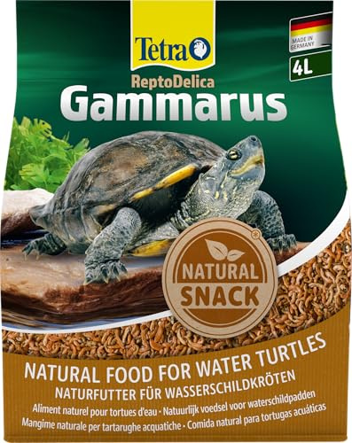 Tetra ReptoDelica Gammarus Turtle Food - Cibo naturale a base di gamberetti d'acqua dolce interi, confezione da 4 L