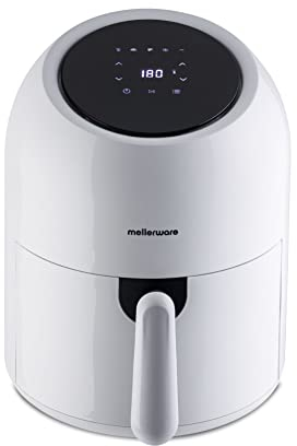 Mellerware - Freidora sin Aceite XL Crunchy Medium! 1000W | 3,5L | 5 Programas Predefinidos | Temporizador Programable | Air Fryer 80-200ºC | Sin BPA/PFOA | Freidora de Aire Pantalla Digital Táctil