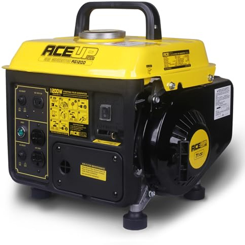 Aceup Energy 1,200W Gas Powered Generator, Small Portable Generator for Home Use Ultralight, EPA & CARB Compliant