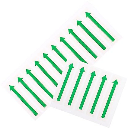 NUOBESTY 15stücke Pack Pfeil Einbahnstraße Anzeigetape Nützlich Pfeil Vorsicht Etikett Haftklebeband Warnung Label Aufkleber