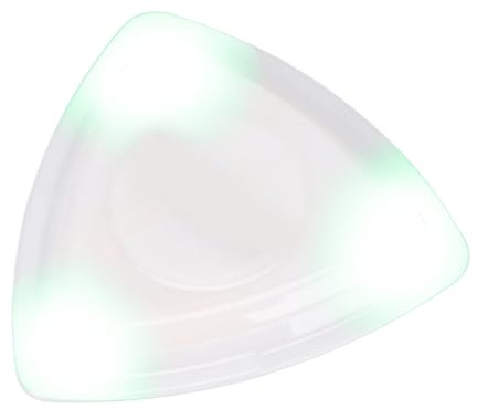 Alnicov Leichtes LED-Gitarrenplektrum, hochempfindliches Plektrum, tragbares Plektrum für Gitarre, leuchtendes Zubehör für Saiteninstrumente (grün)
