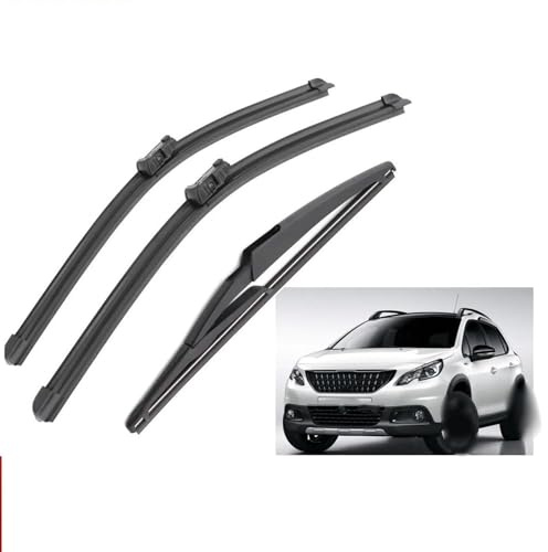 OLLinS Windshield Wiper Blades for Peugeot 2008 2013-2018 26+16+11 Front Rear Wiper Blades Brushes Cutter Accessories 2013 2014 2015 2016 2017 2018