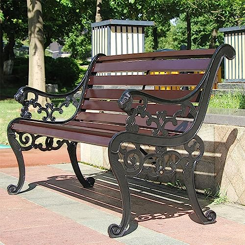 Tazyee Bank Aus Holz, Gartenstühle, Gartenbank, Liegestuhl, Lounge-Stuhl, Modisch, Antik, Modern, Vintage-Stil, Gartenmöbel, Bank, Holzhocker, Outdoor-gartenbank, Stuhl 1.8m Black