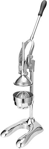 Manual Citrus Juicer, Commercial Lemon Squeezer Hand Press Fruit Squeezer Stainless Steel Lemon & Orange Press, Heavy Duty Juicer for Home & Commercial Use (304 Stainless Steel + Zinc Alloy)