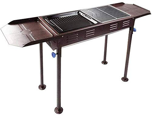MYVVKIA Parrilla De Barbacoa Parrillas De Carbón Barbacoa Portátil Al Aire Libre Más Acero Inoxidable Parrilla Gruesa De Acero Inoxidable Parrilla Parrilla Parrilla Completa Sin