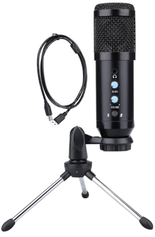 Artibetter 1set Microfono Condensatore Usb Professionale Con Supporto Guadagno Mute Veloce Per Gaming Streaming e Conferenze Alta Sensibilità e Riduzione Rumore