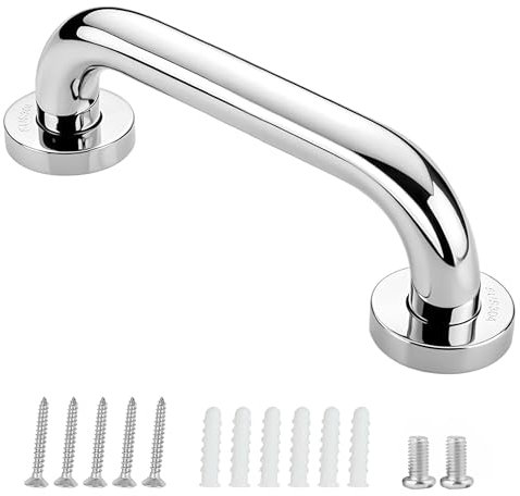 Maniglie per anziani, in acciaio inox, per doccia, vasca da bagno, vasca da bagno, vasca da bagno, maniglie per doccia, per montaggio a parete, WC, bagno, antiscivolo, impugnatura di sicurezza (1 PC
