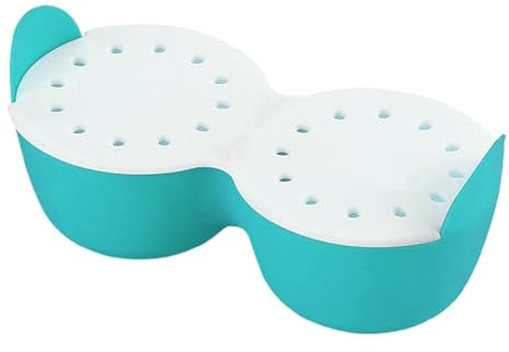 Huevos escalfador – Huevera escalfada | Huevos escalfadores de silicona | 2 vasos para escalfar huevos con cavidad | Huevos antiadherente | Huevos | Huevos escalfador | Huevos