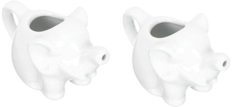 OKUMEYR 2St Kleines Milchkännchen aus Keramik b07qjxw3fg Mini-Kaffeesahne Milchaufschäumer Kuhmilchausgießer Spender soßen schälchen soßenschüssel Kaffee Milchglas Keramik-Milchkessel Weiß
