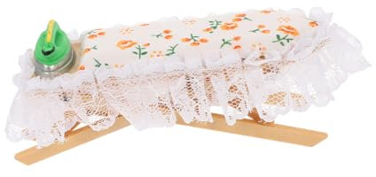 CIMAXIC Table À Repasser pour Maison De Poupée Planche À Repasser Meubles pour Maison De Poupée Clips Accessoires pour Poupées Kit Minuscule Table À ser pour
